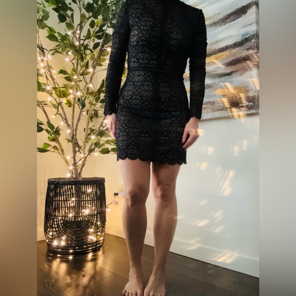 ARITZIA Wilfred Janvry Black Dress Size 8 - Picture 4 of 16